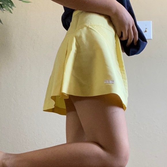Vintage Yellow Tennis Skirt - Picture 2 of 4